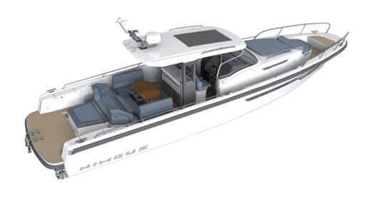 Motorboat Nimbus T11 Planimetria della barca