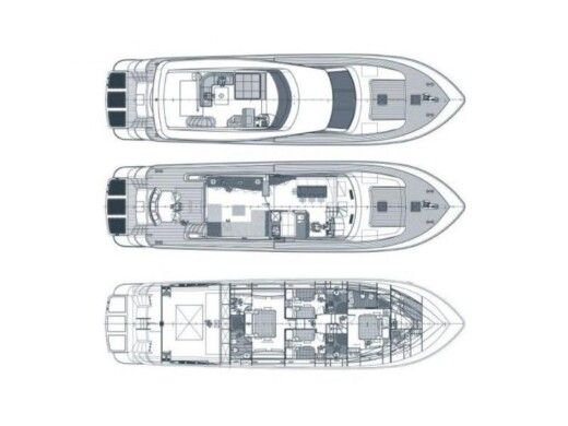 Motor Yacht CANADOS 72 Boot Grundriss