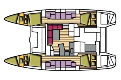 Location Catamaran Lagoon Lagoon 42 Furnari