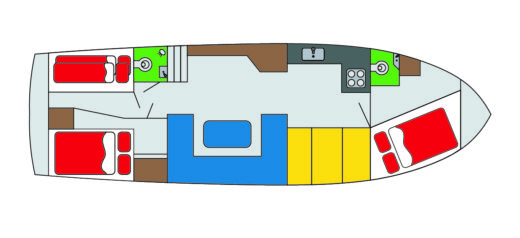 Houseboat Vri-Jon - boat plan