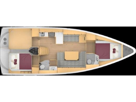 Sailboat  Bavaria C42 Boat design plan