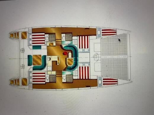 Catamaran Dufour Nautitech custom Boat layout