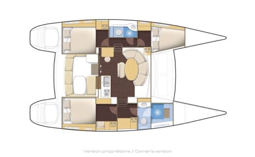 Catamaran Lagoon 380 S2 Boat design plan
