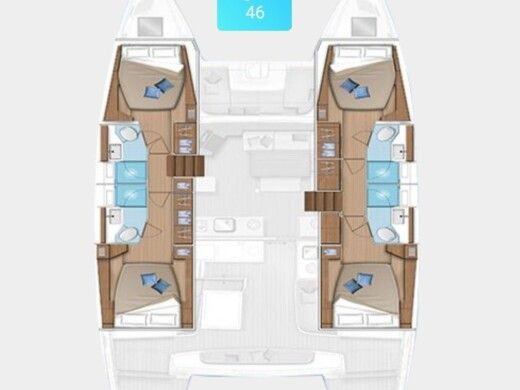 Catamaran Lagoon Lagoon 46 boat plan