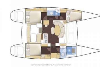 Location Catamaran Lagoon 380 S2 Owner Version Tahiti
