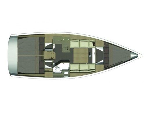Sailboat DUFOUR 350 Grand Large Boot Grundriss