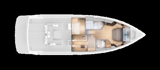 Motorboat Cantiere del Pardo P50 Plan du bateau