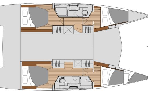 Catamaran  ISLA 40 2 SDB boat plan
