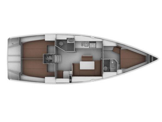 Sailboat BAVARIA CRUISER 40 boat plan