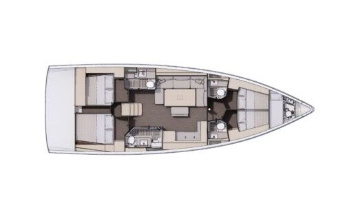 Sailboat Dufour Dufour 470 Plano del barco