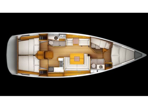 Sailboat Jeanneau Sun Odyssey 439 Plan du bateau