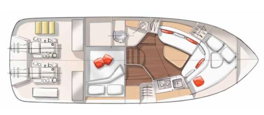 Motorboat Beneteau Monte Carlo 32 ht Plan du bateau