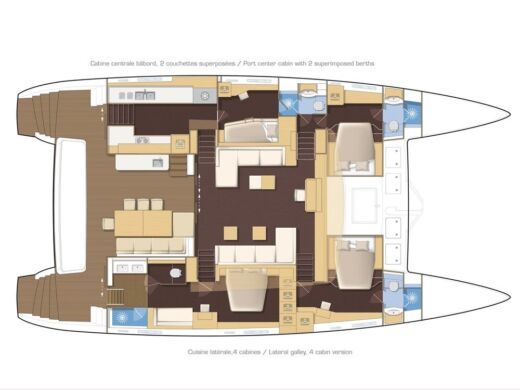Catamaran Lagoon LAGOON 630 MY Plano del barco