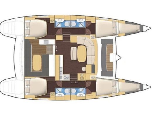 Catamaran Lagoon Lagoon 440 boat plan