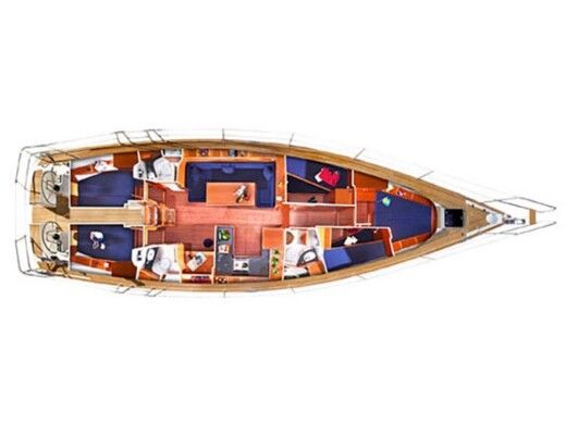 Sailboat Bavaria  51 Cruiser (5Cab) boat plan