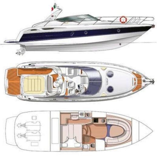 Motorboat Cranchi Endurance 41 Boat design plan