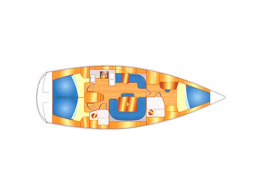 Sailboat Y YACHTS Eminence 40 Planta da embarcação