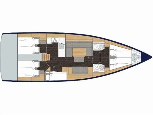 Sailboat  Bavaria C45 Boat design plan