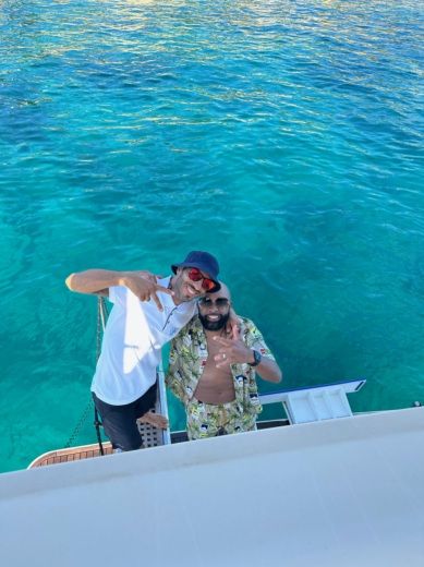 Palma de Mallorca Motorboat Galeon 420fly alt tag text