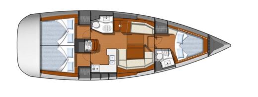 Sailboat Jeanneau Sun odyssey 42i boat plan