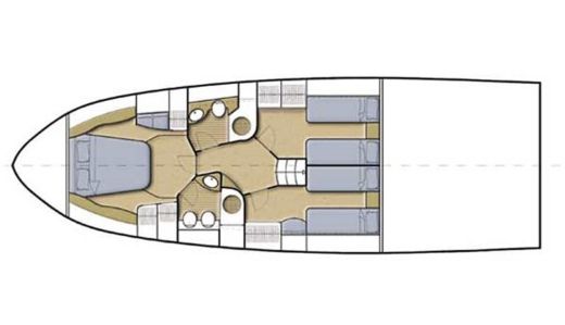 Motorboat Innovazione e progetti Alena 48 Boat design plan