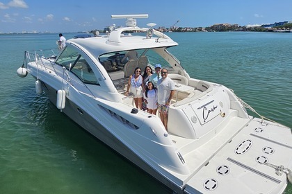 Miete Motorboot Sea Ray Sundacer 50 Cancún