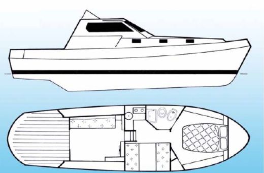 Motorboat Sanprospero Capo Nord Planta da embarcação