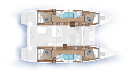 Catamaran Lagoon Lagoon 46 Plan du bateau