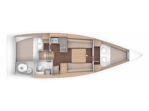 Sailboat Dufour Dufour 360 Grand Large Boat layout