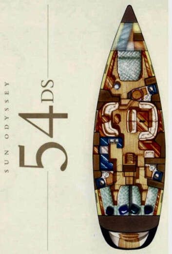 Sailboat Jeanneau Sun Odyssey 54 Ds boat plan