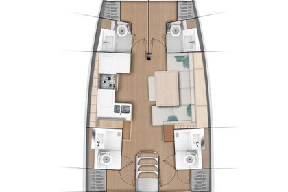 Rental Sailboat Jeanneau Sun Odyssey 490 - 4 + 1 cab. Split