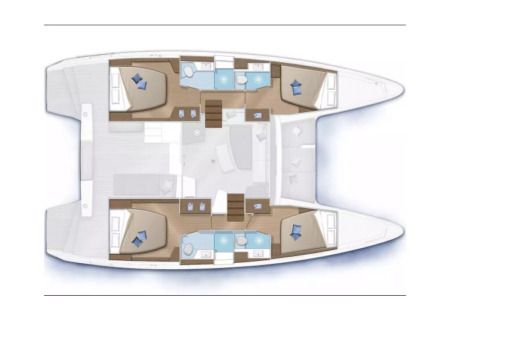 Catamaran Lagoon 42 boat plan