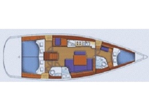 Sailboat Beneteau Oceanis 43 boat plan