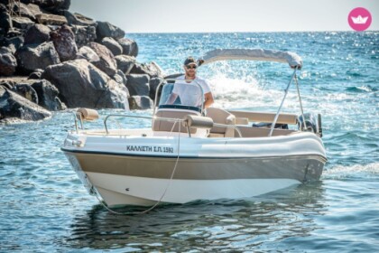 Rental Boat without license  Karel ITHACA 550 Santorini