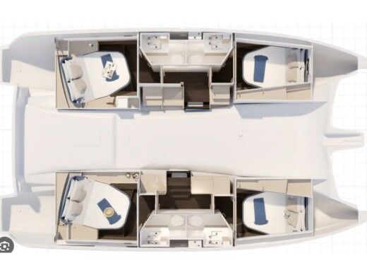 Catamaran  Fountaine Pajot 41 boat plan
