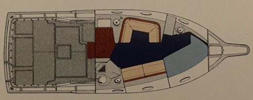 Motorboat Tiara 3300 Open Plan du bateau