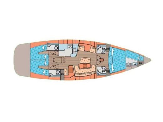 Sailboat WHY KNOT Elan Impression 514 boat plan