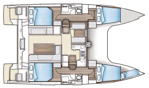 Catamaran  Nautitech 40 Boat design plan