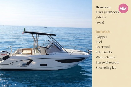 Miete Motorboot Beneteau Flyer 9 Sundeck Positano