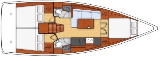 Sailboat BENETEAU OCEANIS 38.1 BT Boat design plan