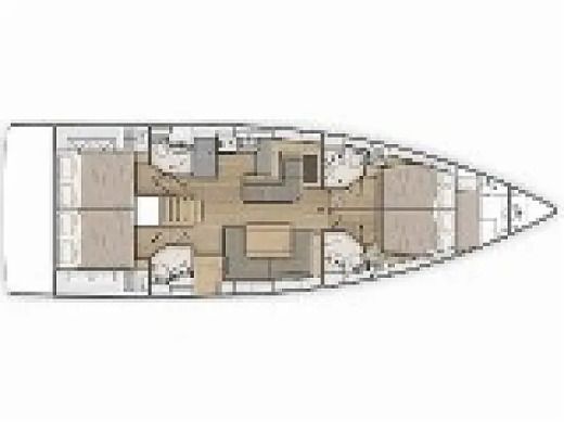 Sailboat  Oceanis 51.1 boat plan