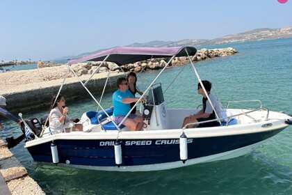 Charter Boat without licence  Unique Open 6 Antiparos
