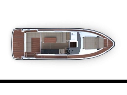 Motorboat Grandezza 37 CA Plattegrond van de boot