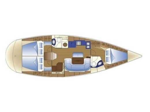 Sailboat  Bavaria 42 Cruiser boat plan