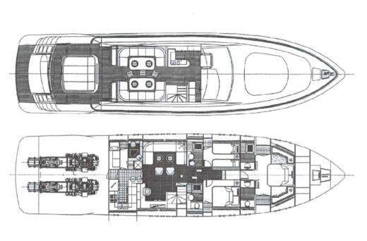 Motor Yacht ARNO LEOPARD 24 Boot Grundriss