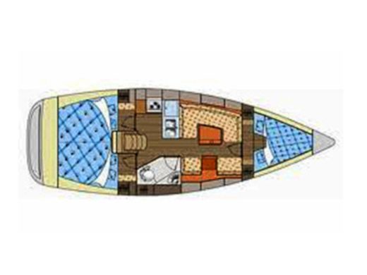 Sailboat ELAN ELAN 344 IMPRESSION Plan du bateau