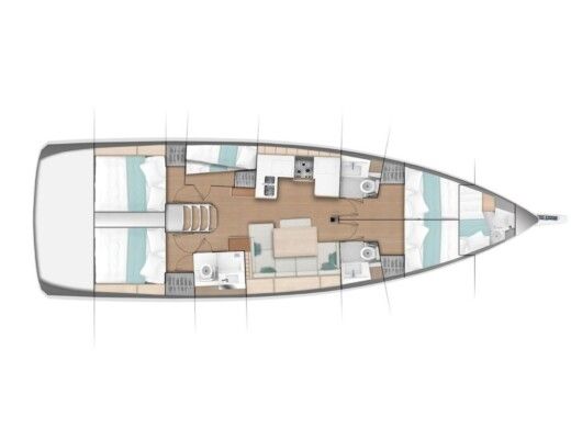 Sailboat Jeanneau Sun Odyssey 490 Boat design plan