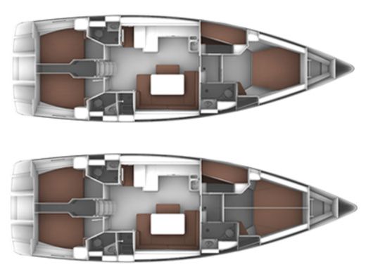 Sailboat BAVARIA CRUISER 51 Plan du bateau
