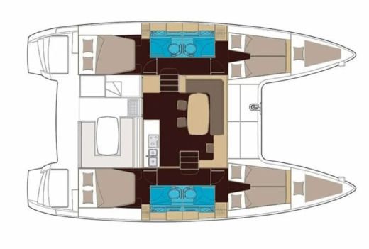 Catamaran Lagoon Lagoon 400 S2 Boat design plan