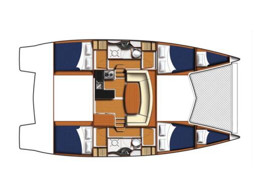 Catamaran Robertson & Caine Leopard 38 Plan du bateau